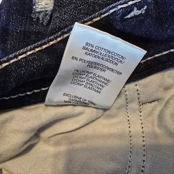 Silver Suki Capri Jeans Stretch 16 Distressed - Picture 11 of 11